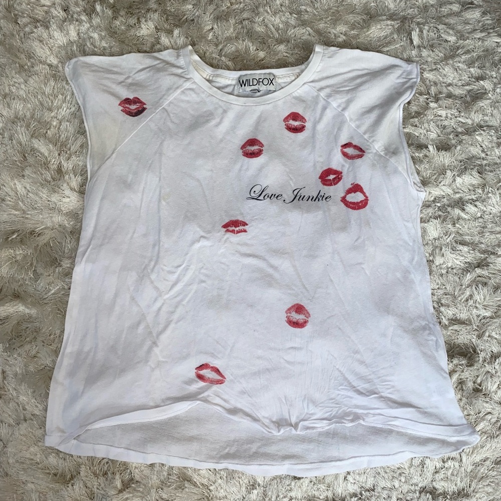 WILDFOX Love Junkie Short Sleeve Tee: Womens